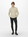 ONLY & SONS Pulover basic bărbați bej ONLY & SONS Panter