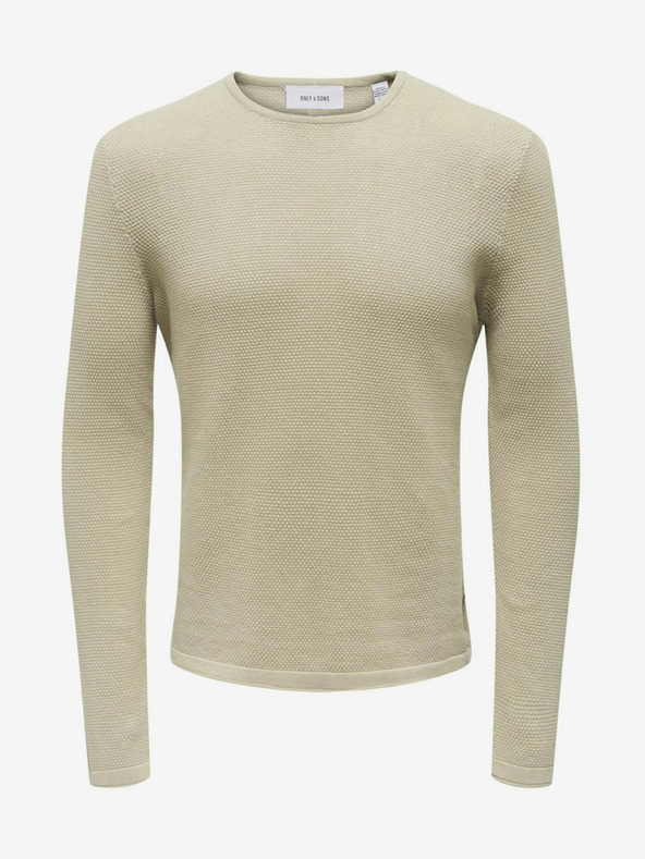 ONLY & SONS Pulover basic bărbați bej ONLY & SONS Panter