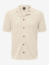 ONLY & SONS Cămașă tricotată crem pentru bărbați ONLY & SONS Diego
