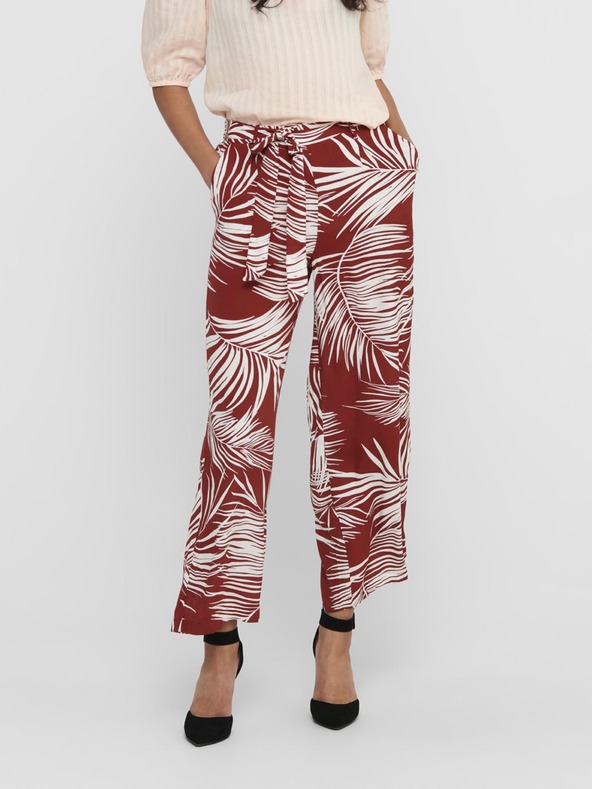 ONLY Pantaloni cu model cărămiziu ONLY Augustina