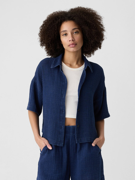 GAP Cămașă din in crop GAP