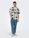 ONLY & SONS Cămașă bărbătească cu model alb-negru ONLY & SONS Nano