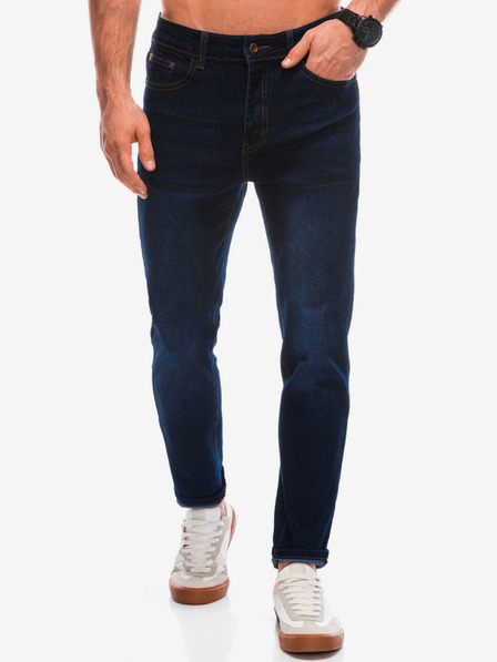 Edoti Pantaloni P din denim pentru bărbați - albastru