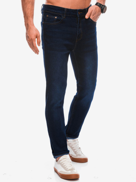 Edoti Pantaloni P din denim pentru bărbați - albastru