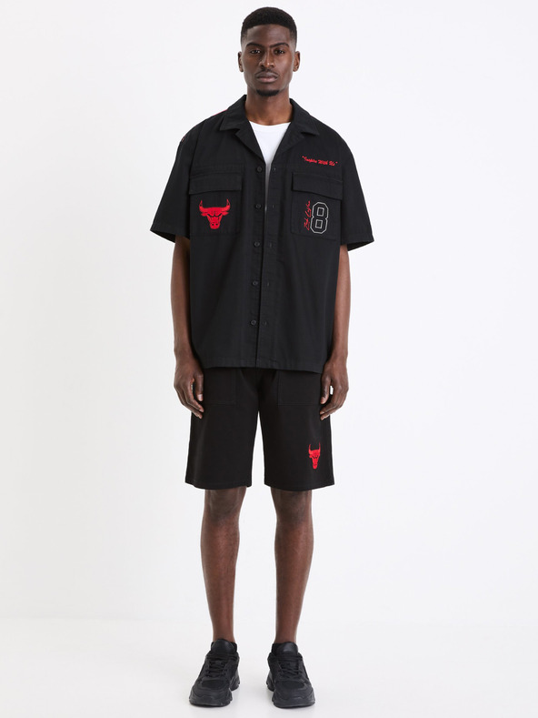 Celio Tricou negru pentru bărbați Celio NBA Chicago Bulls