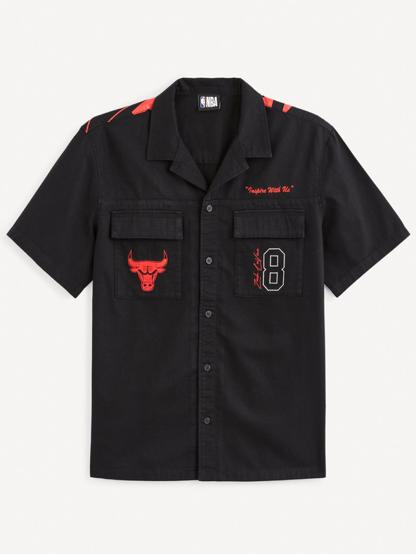 Celio Tricou negru pentru bărbați Celio NBA Chicago Bulls