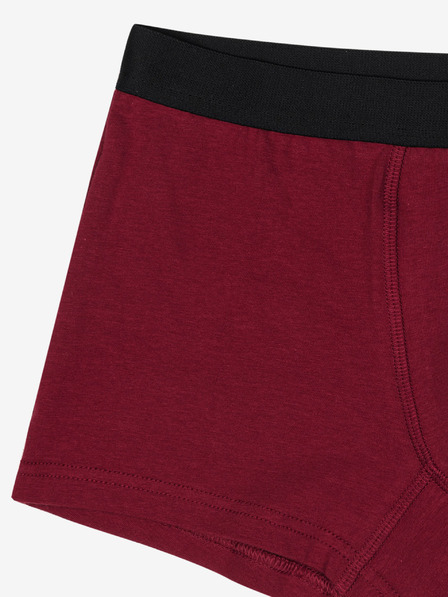 Ombre Clothing Pantaloni scurți boxeri burgundy pentru bărbați Ombre Clothing