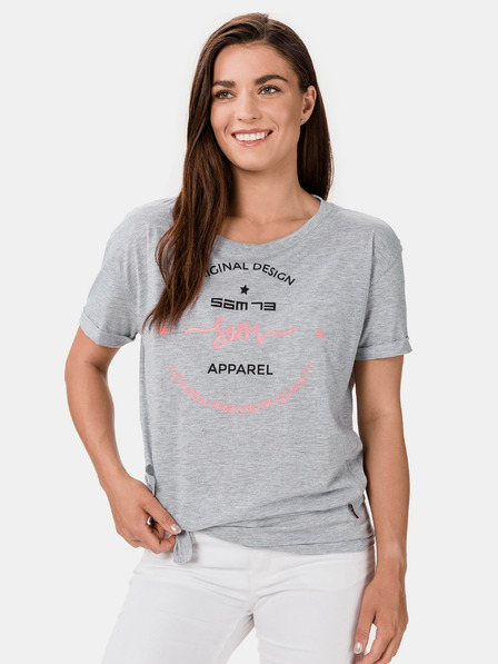 Sam 73 Tricou gri imprimat pentru femei SAM 73 Annabel