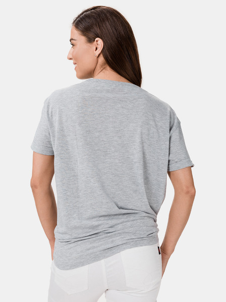 Sam 73 Tricou gri imprimat pentru femei SAM 73 Annabel