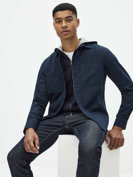 Celio Cămașă albastru închis Celio Sawork