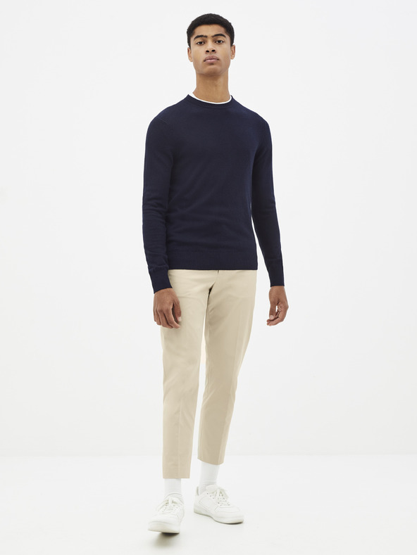 Celio Pulover basic albastru închis Celio Sesweet