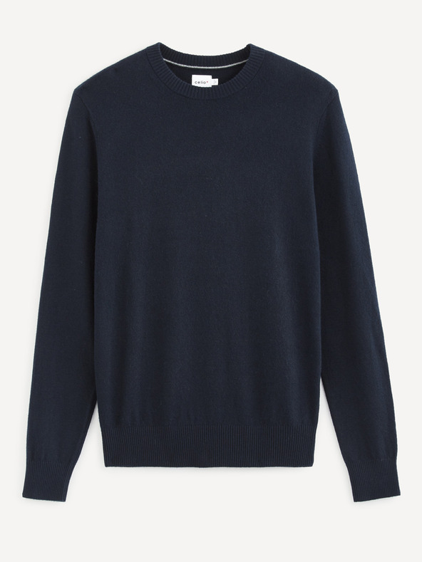 Celio Pulover basic albastru închis Celio Sesweet