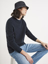 Celio Pulover basic albastru închis Celio Tepic