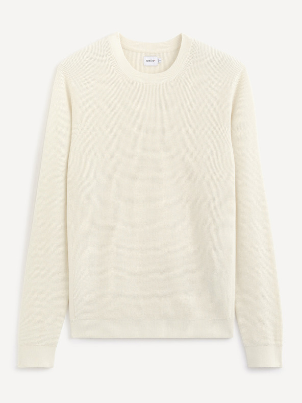 Celio Pulover de bază alb Celio Tepic