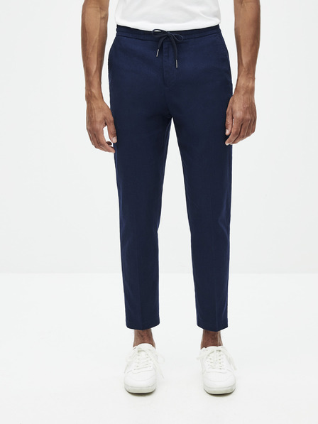 Celio Pantaloni scurți din in albastru închis pentru bărbați Celio