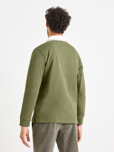 Celio Tricou polo verde pentru bărbați Celio Vemix