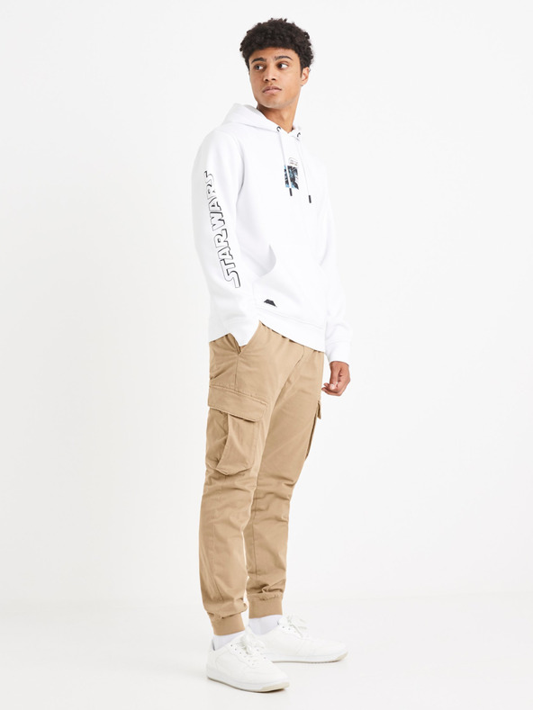 Celio Sweatshirt Celio Star Wars alb pentru bărbați