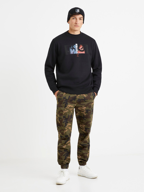 Celio Hanorac negru pentru bărbați Celio Attack on Titan