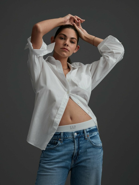GAP Cămașă oversize din bumbac GAP