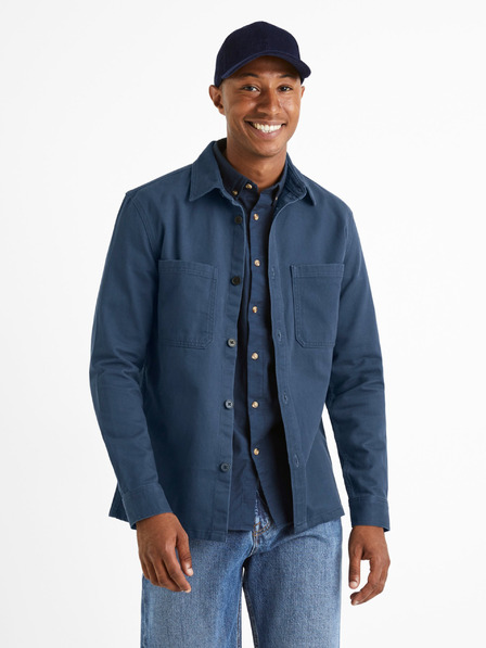 Celio Cămașă albastră Celio Camone pentru bărbați