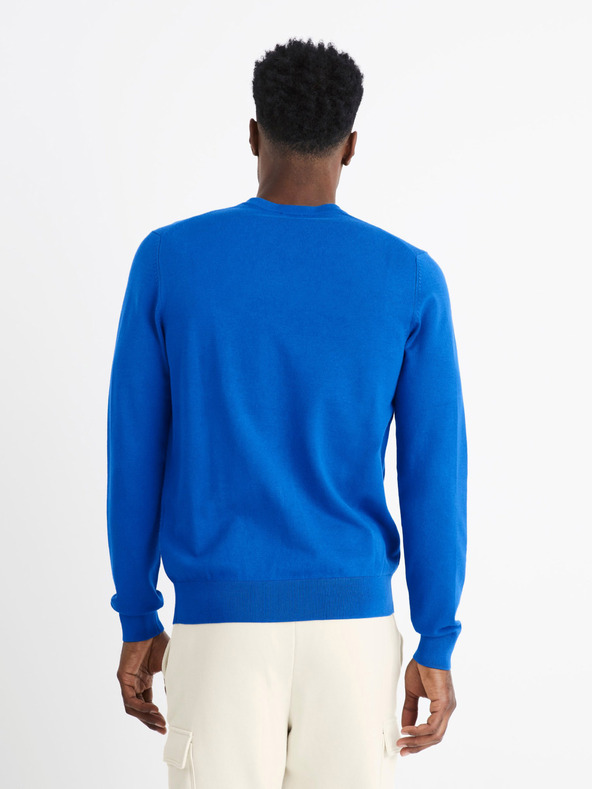 Celio Pulover albastru simplu Celio Befirstv