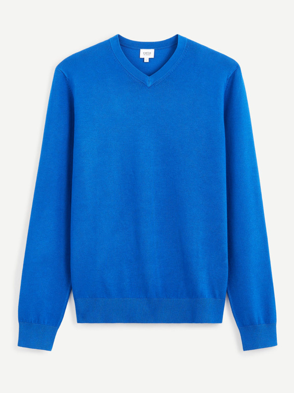 Celio Pulover albastru simplu Celio Befirstv