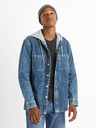 Celio Cămașă din denim albastru cu glugă Celio Caoris