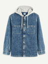 Celio Cămașă din denim albastru cu glugă Celio Caoris