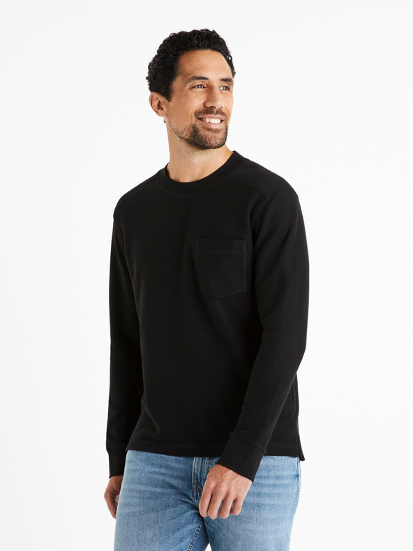 Celio Tricou negru Celio Ceframe pentru bărbați