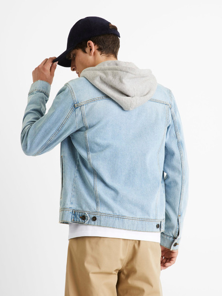 Celio Jachetă din denim albastru deschis pentru bărbați Celio Cudenshood