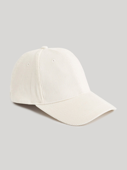 Celio Șapcă unisex albă din catifea Celio Cicapcord