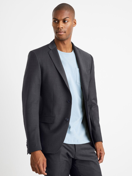Celio Blazer bărbătesc gri închis din amestec de lână Celio Culexus