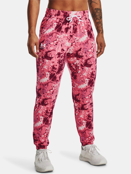 Under Armour Pantaloni de trening pentru femei Under Armour Rival Terry Print Jogger