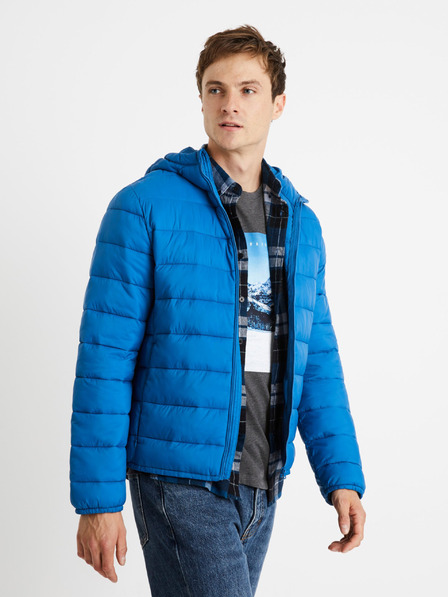 Celio Jachetă ușoară matlasată albastră pentru bărbați Celio Vububble