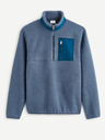 Celio Blu Sweatshirt fleece bărbați Celio Cesheep