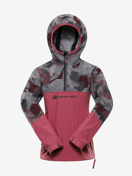 ALPINE PRO Geacă gri și roz pentru copii ALPINE PRO GIBBO