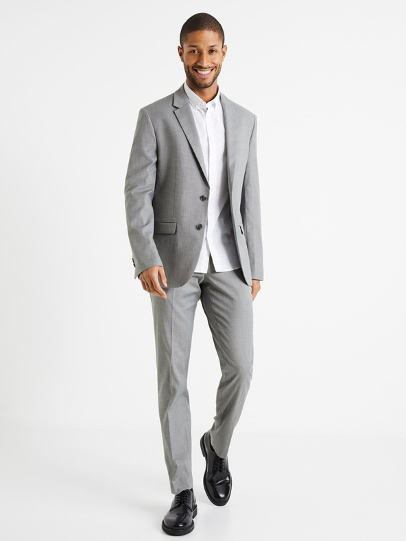 Celio Jachetă costum bărbați gri Celio Dumikro