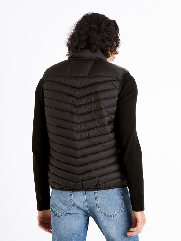 Celio Vestă matlasată neagră pentru bărbați Celio Dulock