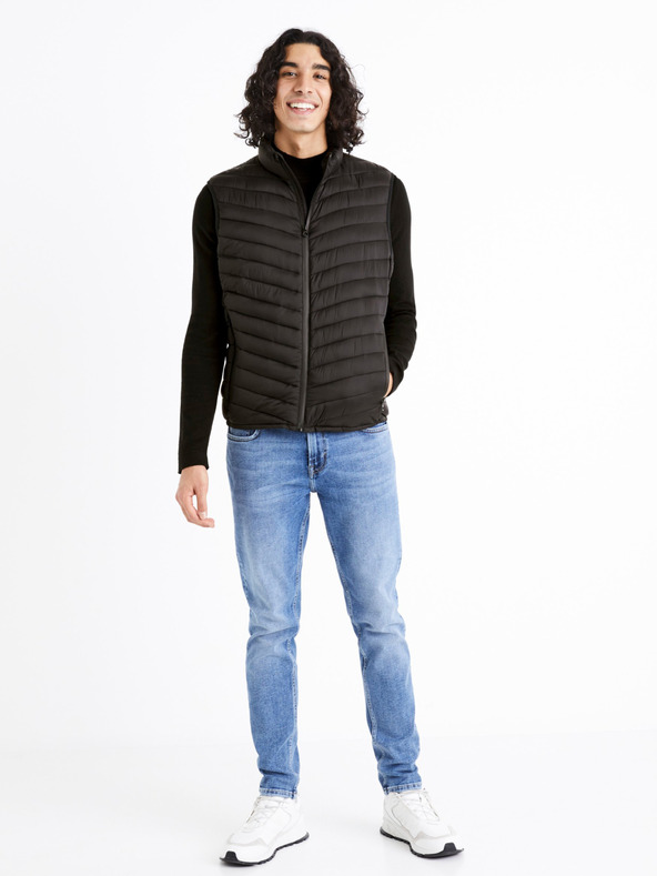 Celio Vestă matlasată neagră pentru bărbați Celio Dulock