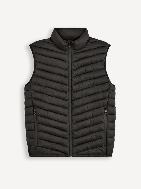 Celio Vestă matlasată neagră pentru bărbați Celio Dulock