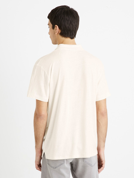 Celio Tricou polo crem pentru bărbați Celio Deolive