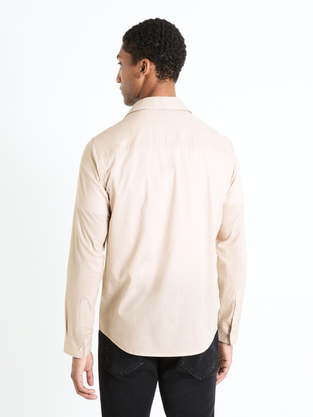 Celio Cămașă crem pentru bărbați Celio Fames