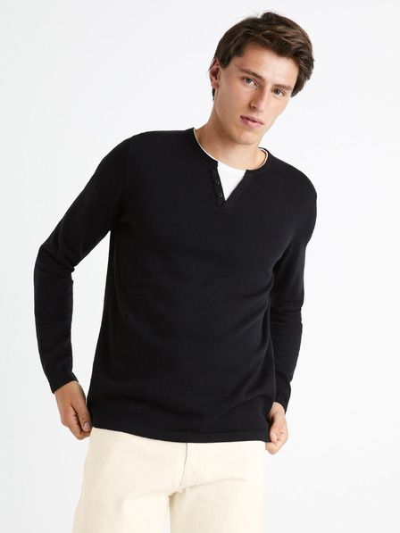 Celio Pulover negru pentru bărbați Celio Felano