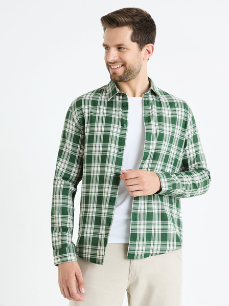 Celio Cămașă verde pentru bărbați Celio Fadro