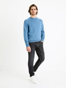 Celio Pulover basic albastru pentru bărbați Celio Febasic
