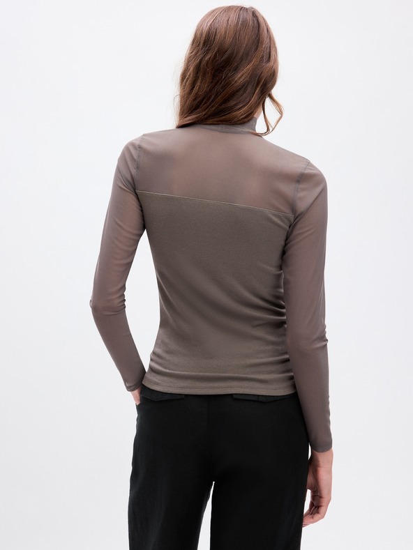 GAP Top transparent cu mâneci lungi GAP