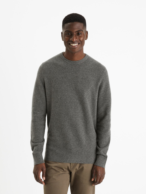 Celio Pulover basic bărbați gri Celio Felinode
