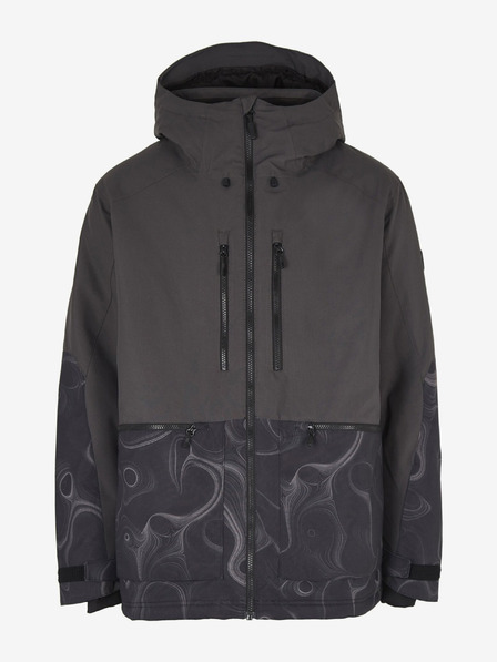 O'Neill Jachetă de schi/snowboard neagră O'Neill Texture pentru bărbați
