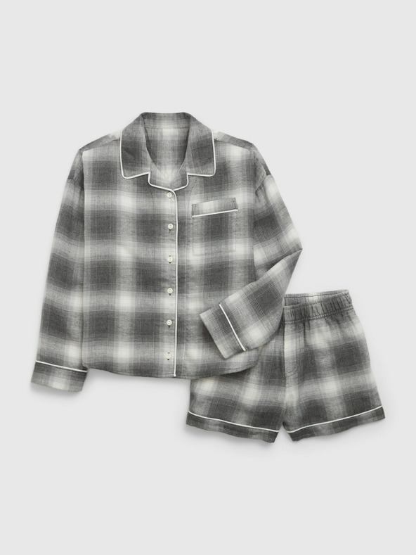GAP Pijama în carouri pentru copii GAP