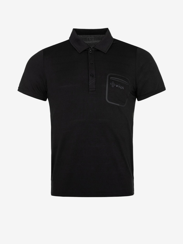 Kilpi Tricou polo sport negru pentru bărbați Kilpi GIVRY